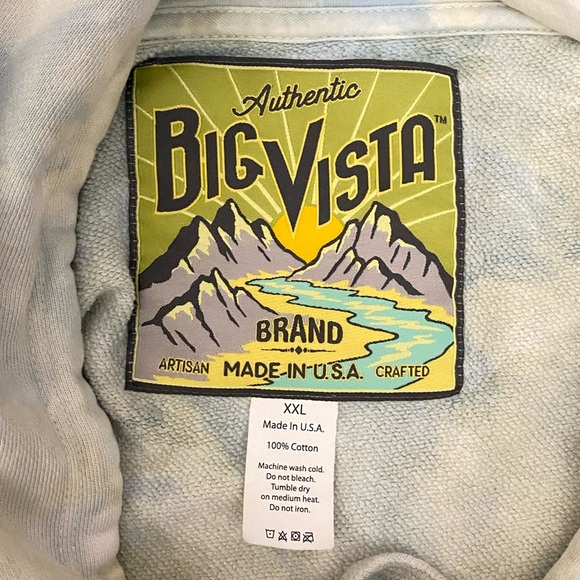 NWOT Big Vista Authentic Pull-Over Hoody Yosemite Size XXL. - Picture 7 of 7